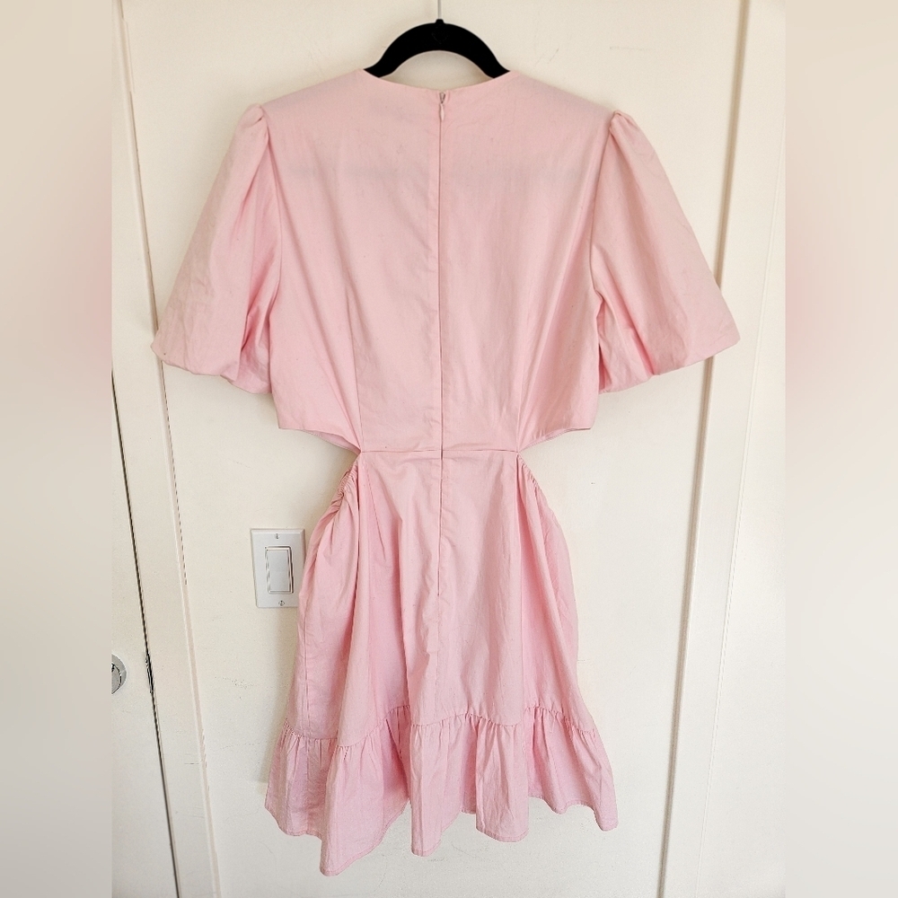 WAYF Puff Sleeve Side Cutout Minidress NWOT - Picture 10 of 16